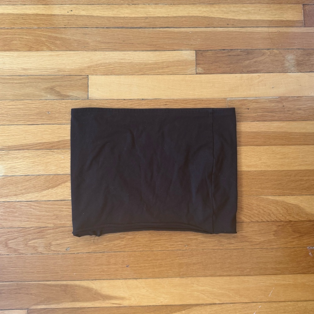 Black garage mini skirt